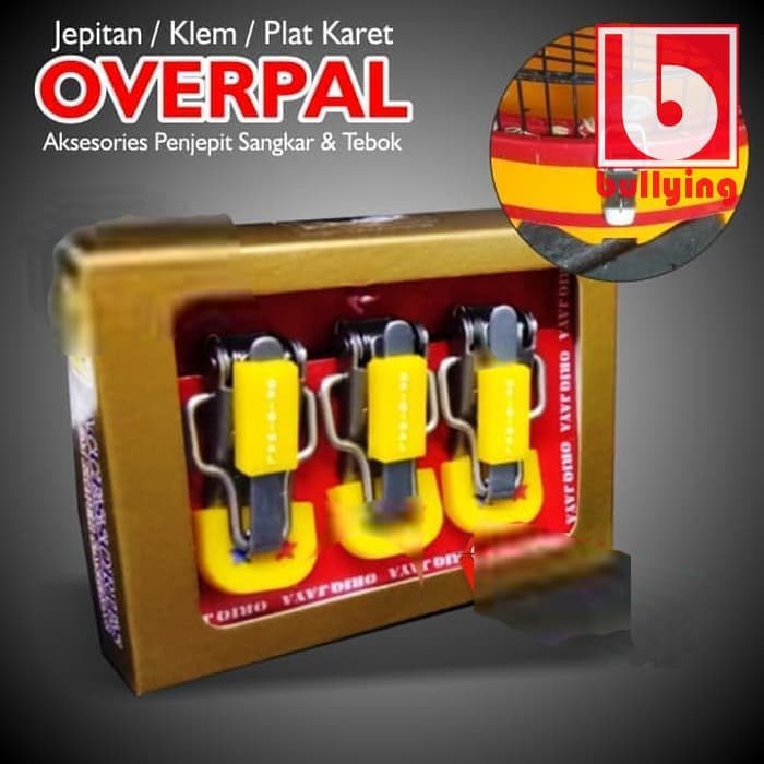 Klem tebok sangkar lovebird murai lapis karet warna oriq jaya  ER-1600