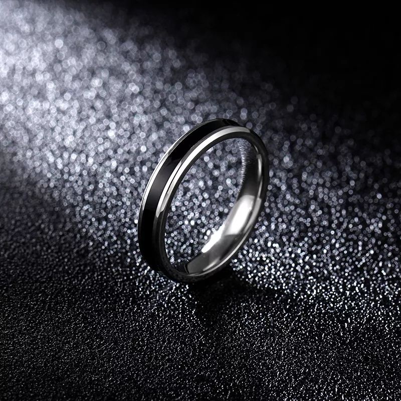cincin list silver mini titanium asli anti karat