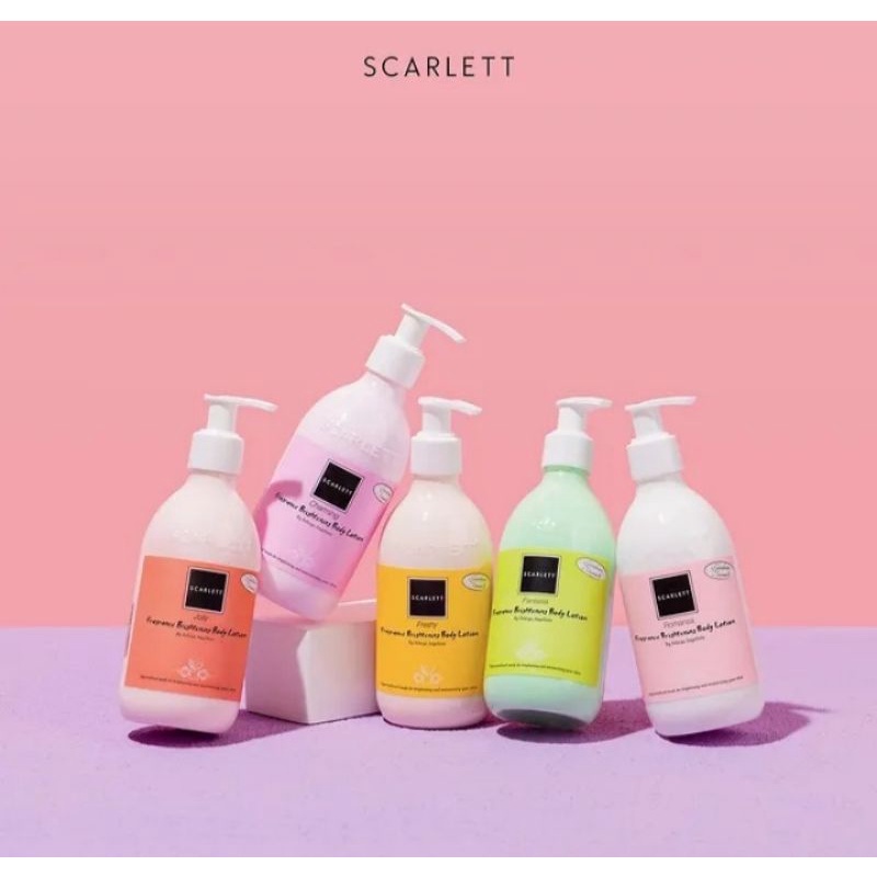 Scarlett body lotion/ scarlett body scrub/ scarlett shower scrub