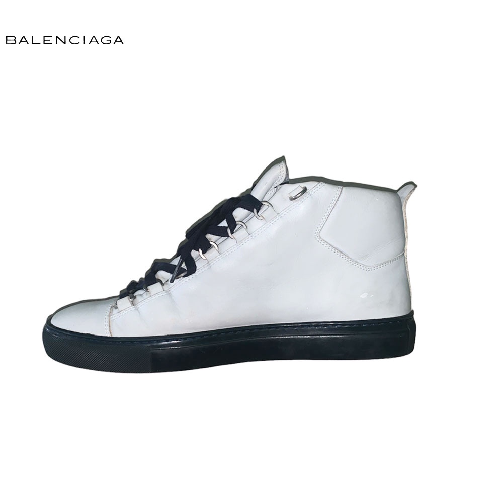 BALENCIAGA PARIS HIGH LEATHER SHOES