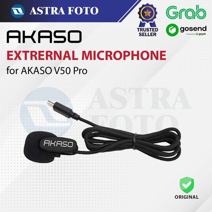 AKASO V50 Pro external microphone for AKASO V50 Pro Action Camera 4k