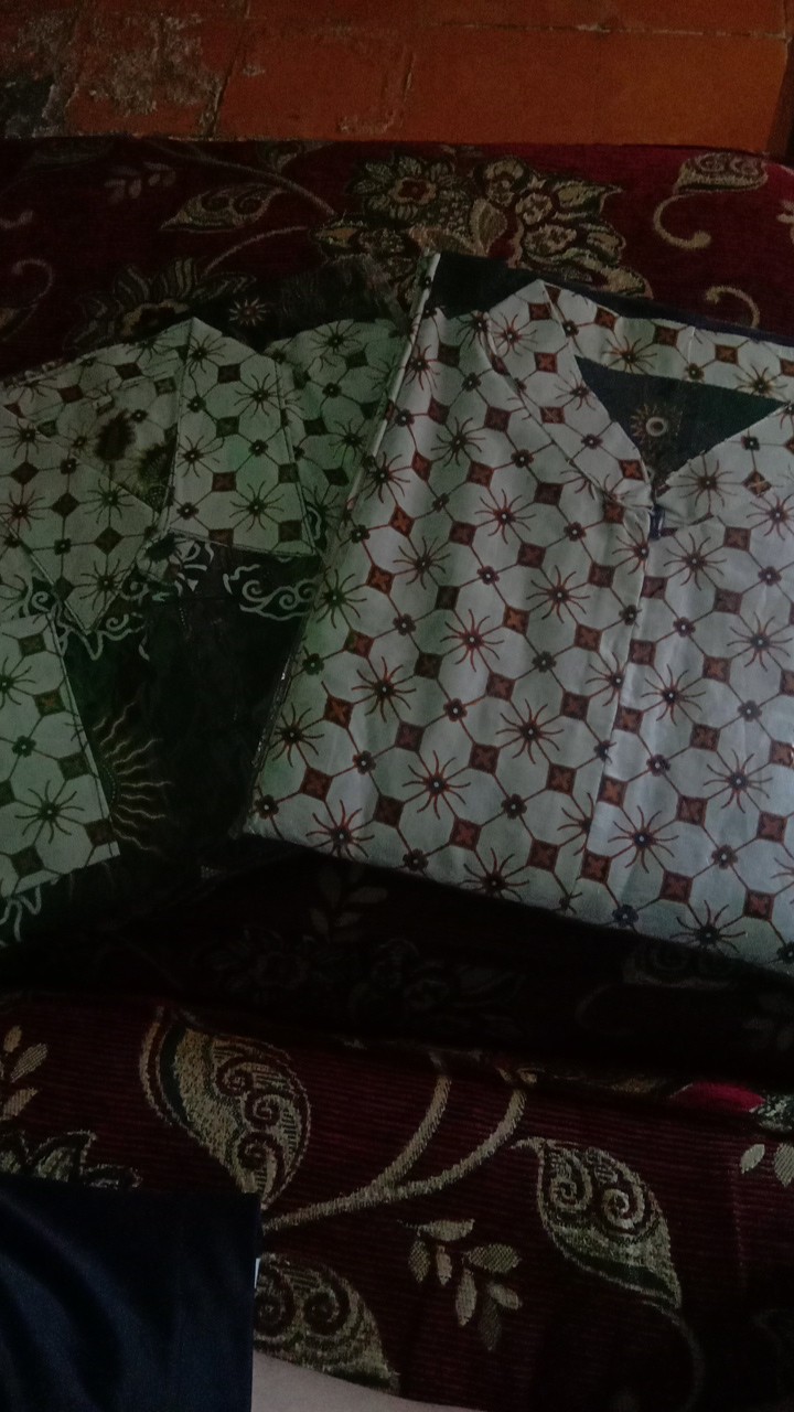 (couple Keluarga) Batik Couple Keluarga Ayah Ibu & Anak Motif Wayang