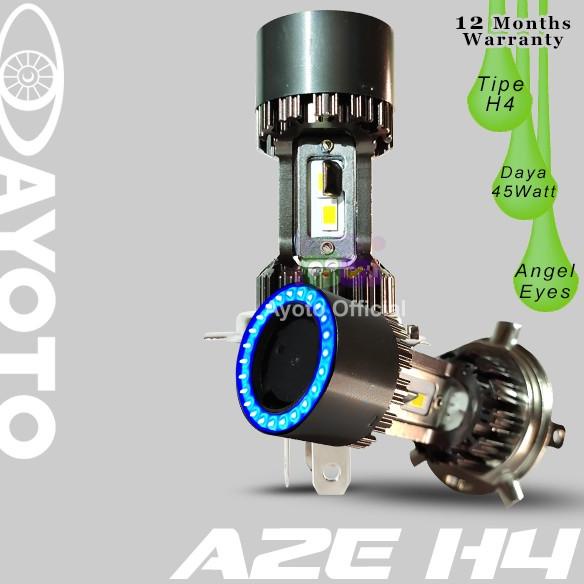 (2pcs) Lampu LED Mobil AYOTO A2-H4 PNP 45 Watt 10000LM