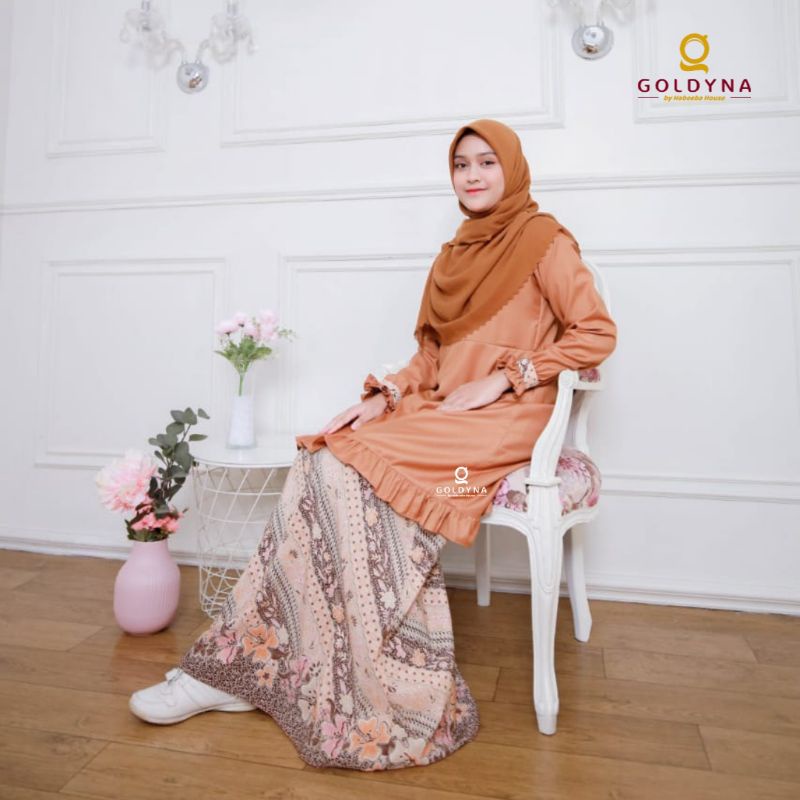Gamis Arai Batik By Goldyna | Gamis Kurung Khas Melayu