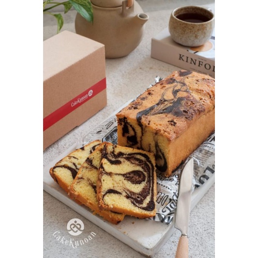 

Marble Cake Jadul Premium Butter Cake Marmer Loyang Persegi Lembut Moist Halal