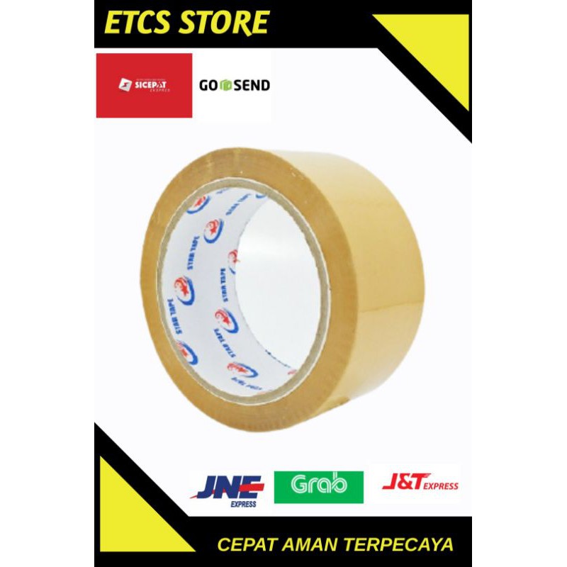

Solasi Lakban isolasi solatip Bening / Coklat 2 STAR TAPE 2 inch
