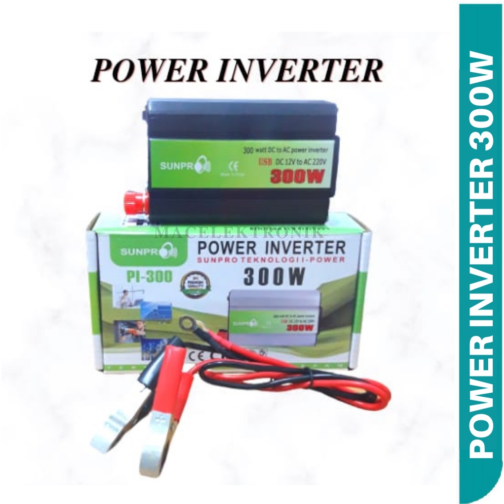 Power Inverter 300watt perubah arus DC menjadi AC