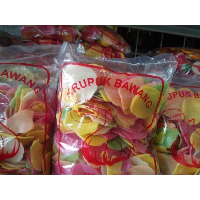 

Kerupuk bawang warna warni