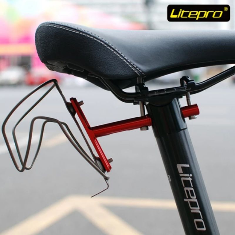 BRACKET SEATPOST LITEPRO BOTTLE CAGE INSTALLED BASE - BOTTLE CAGE HOLDER