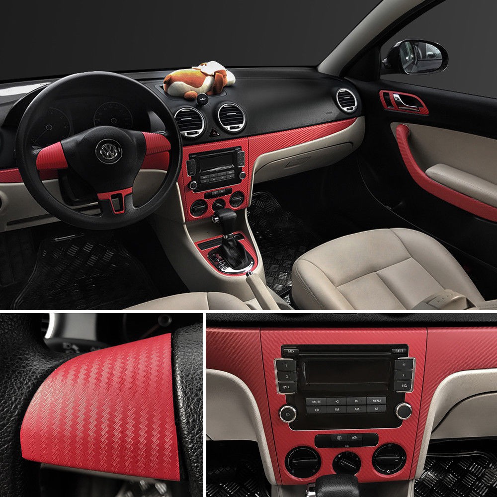 Hot Sale/5D Carbon Fiber Roll Film Sticker Dekorasi Mobil/Fiber Vinyl Wrap Sheet Roll Film Sticker Decal/Dekorasi Mobil
