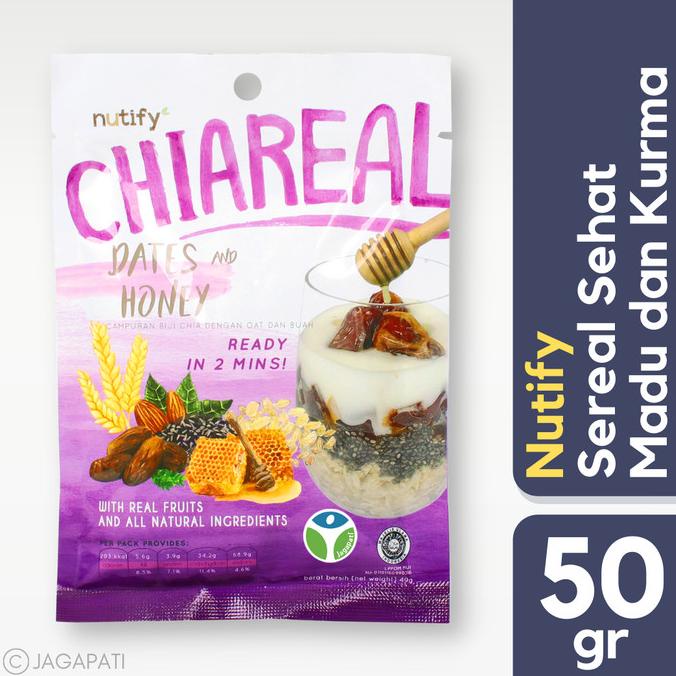 

Nutify - Chiareal Dates and Honey 50gr - Sereal Sehat