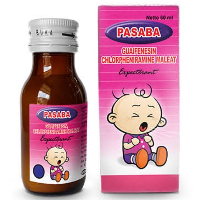 pasaba expectorant obat batuk anak kids syrup sirup syr 60ml 60 ml / botol