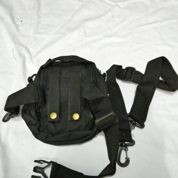 esp tas slempang+tas pinggang pinggang, black import