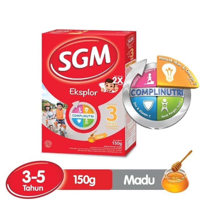 #CekDeskripsi SGM Eksplor 3+ Madu 150 gr - SGM 3+ Madu 150gr - SGM 3 Plus