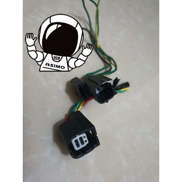 soket sub kabel body pin 4 original honda new beat pop street scoopy vario genio pcx adv esp led 110