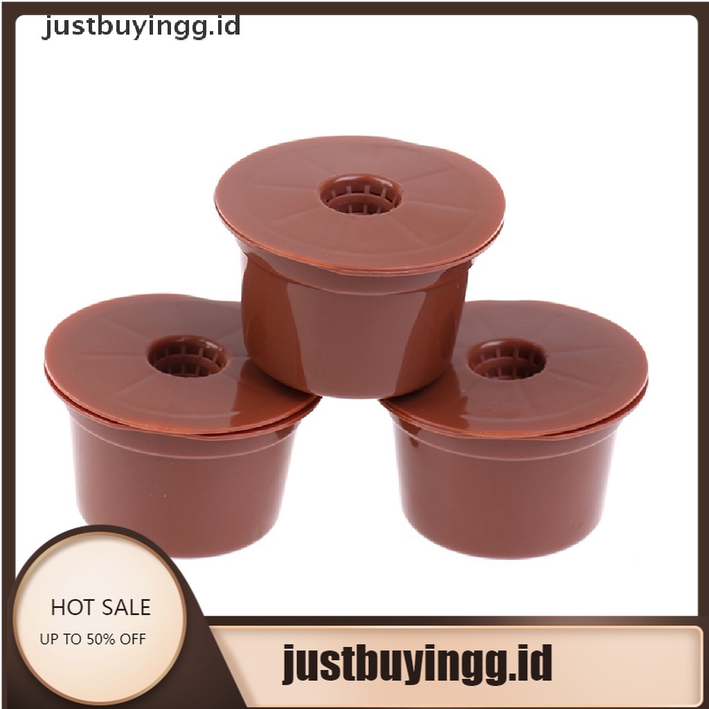 (Justbuyingg.Id) 3pcs / Set Kapsul Filter Kopi Reusable Untuk Caffitaly