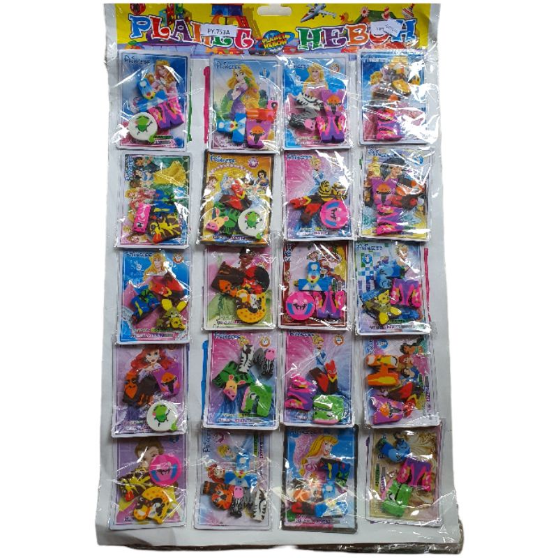 

20 pcs Penghapus Abjad ph Lembaran