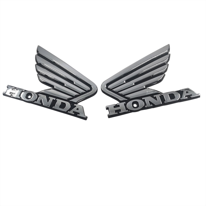 2pcs Stiker Emblem Logo Honda Bahan ABS Untuk Dekorasi Motor