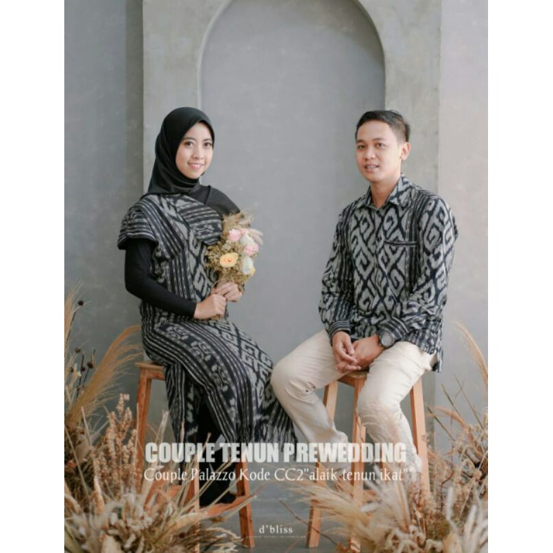 Couple Tenun Prewedding Couple Palazzo Kode CC2 Alaik Tenun Ikat