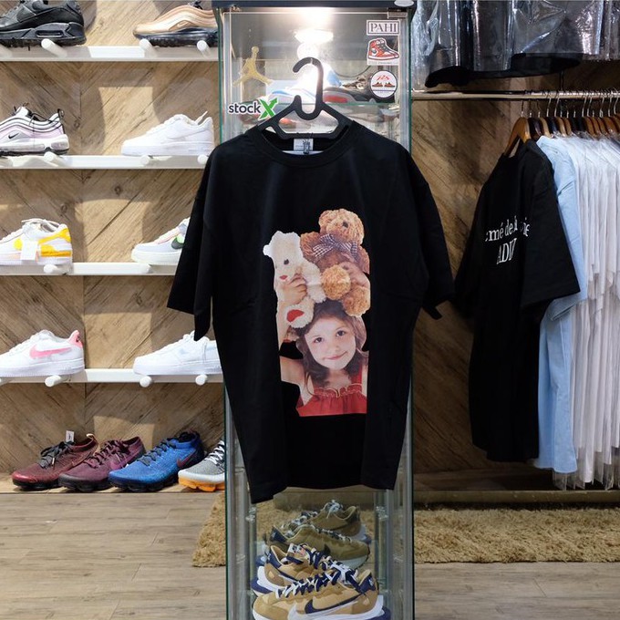 ADLV Girl Bear Doll Black Tee