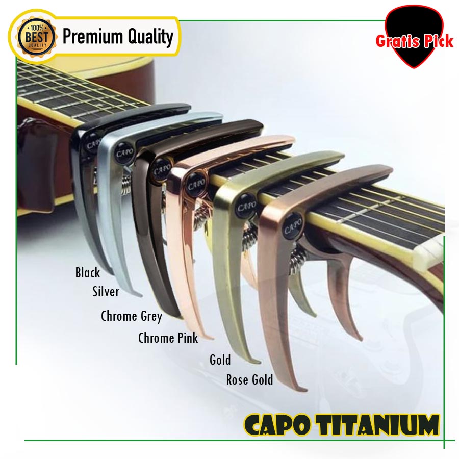 Kapo Gitar / Capo Guitar / Cappo Guitar / Kappo Gitar Titanium