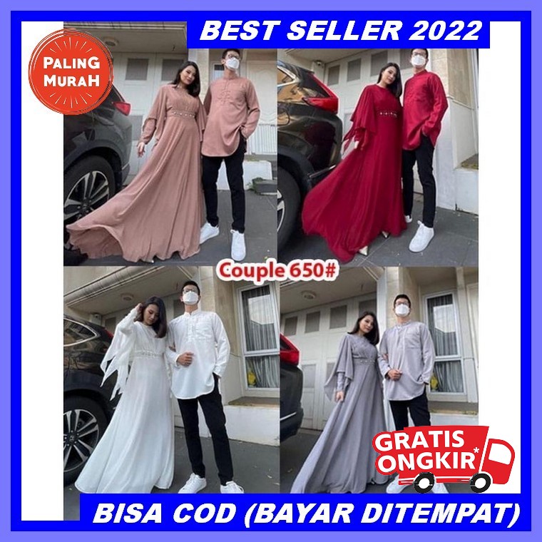 Barang Original Sarimbit Couple Baju Capel Keluarga Copel Pasangan Baju Capelan Gamis Suami Istri Ka