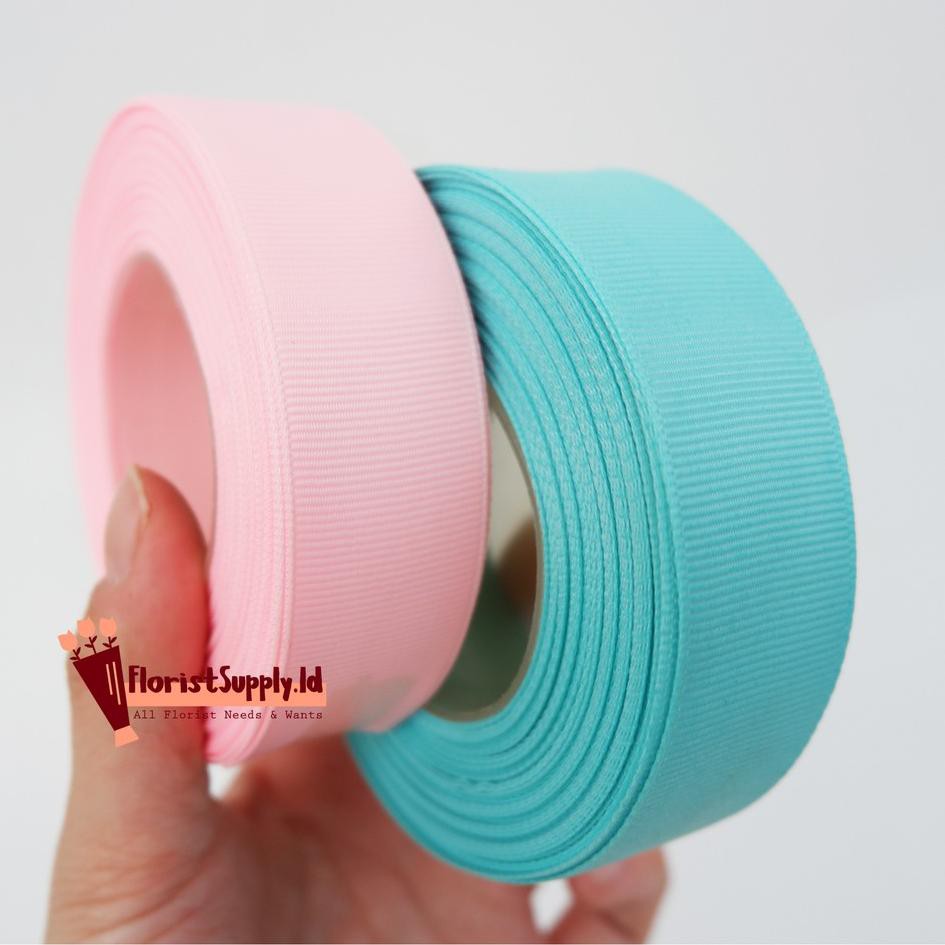 

YBP Pita salur / gross grain warna pastel 1 inch / 2,5 cm ➬ ✻➳