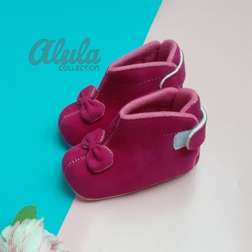 Sepatu Bayi Prewalker Perempuan Pita Lucu Usia 0-11 Bln Murah