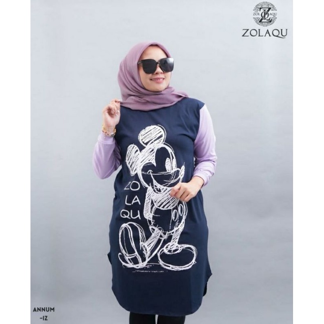 Long Tunik Zolaqu Terbaru