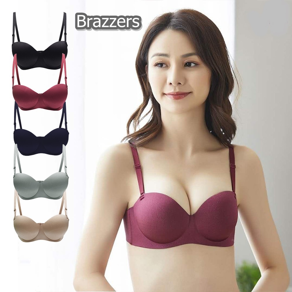 Bh Seamless Bra Push Up Wanita Setengah Half Cup Ukuran Size 32 34 36 38 Remaja Tali Bisa Dilepas Le