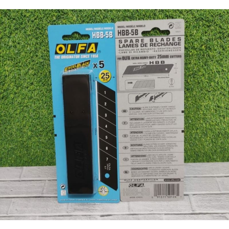 

OLFA Refill Blade Cutter 25mm HBB-5B (5pcs per pack) Olfa Original