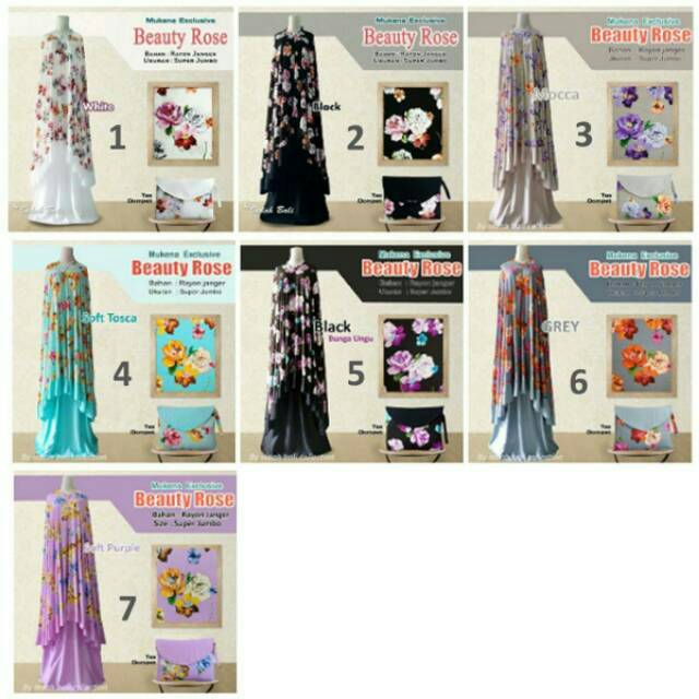 Mukena Bali Beauty Rose