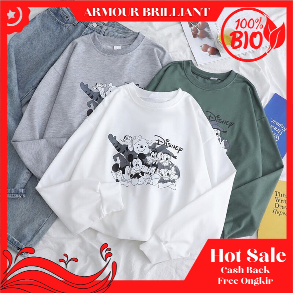 Disney Sweater ' - SWEATER WANITA - SWEATER FLEECE - ATASAN WANITA - PAKAIAN TERLARIS
