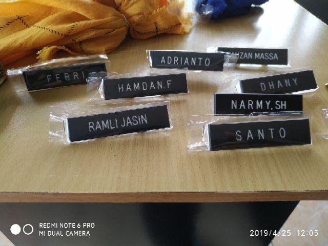 Papan Nama Grafir Dop Paku