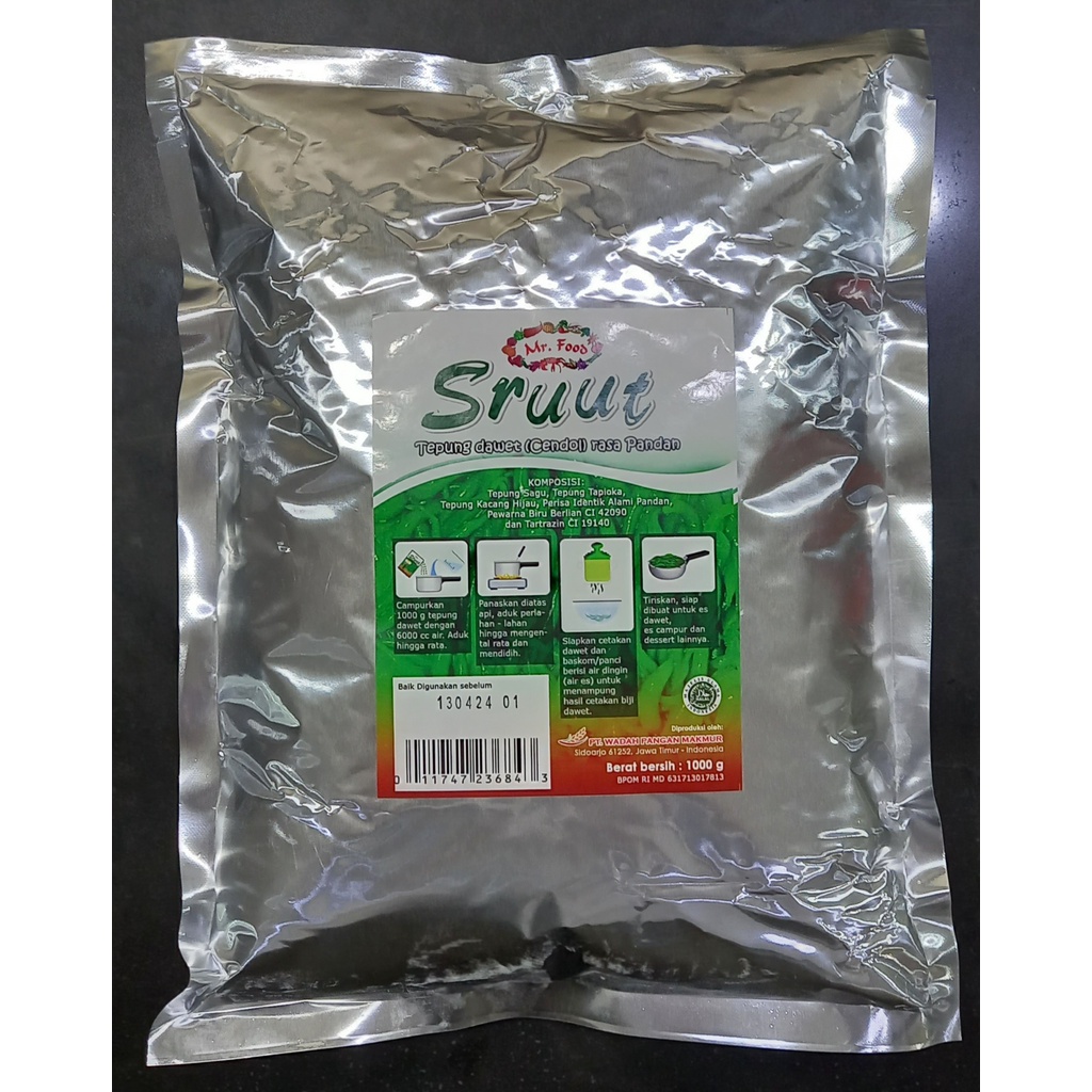 

Sruut Tepung Dawet Pandan