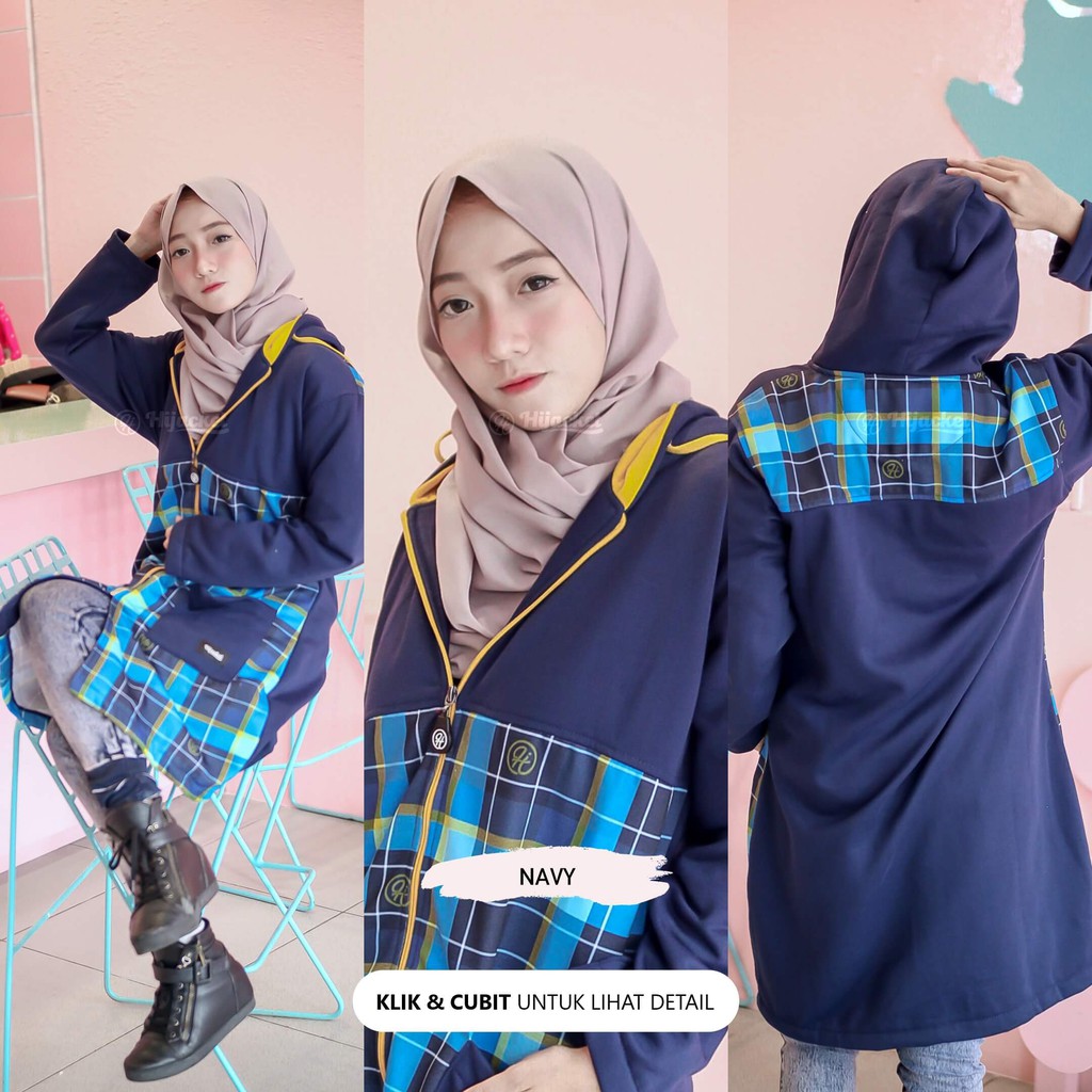 HIJACKET SHAQILA ORIGINAL Jacket Hijaber Jaket Wanita Muslimah Azmi Hijab