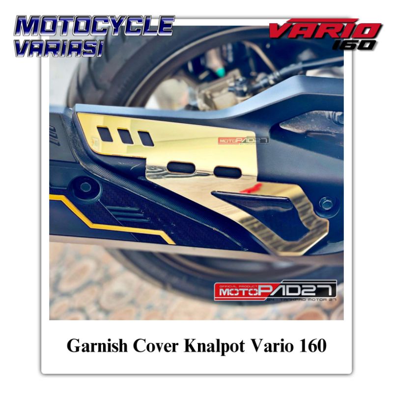 Garnish Cover Knalpot Vario 160 Click 160 Cover Kenalpot Vario 160