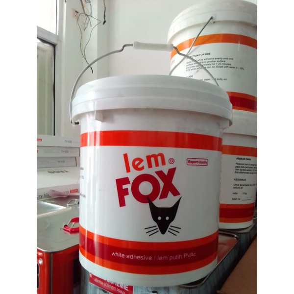 

Lem FOX Putih 10 KG Lem PVAc