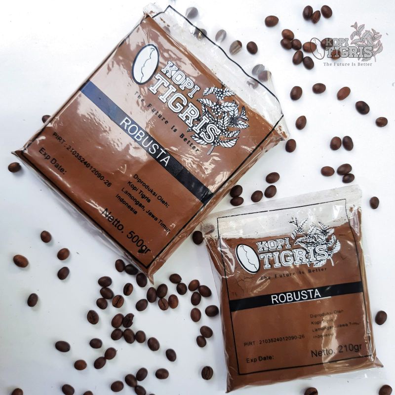 

KOPI TiGRiS ROBUSTA kemasan 100gr|210gr|500gr