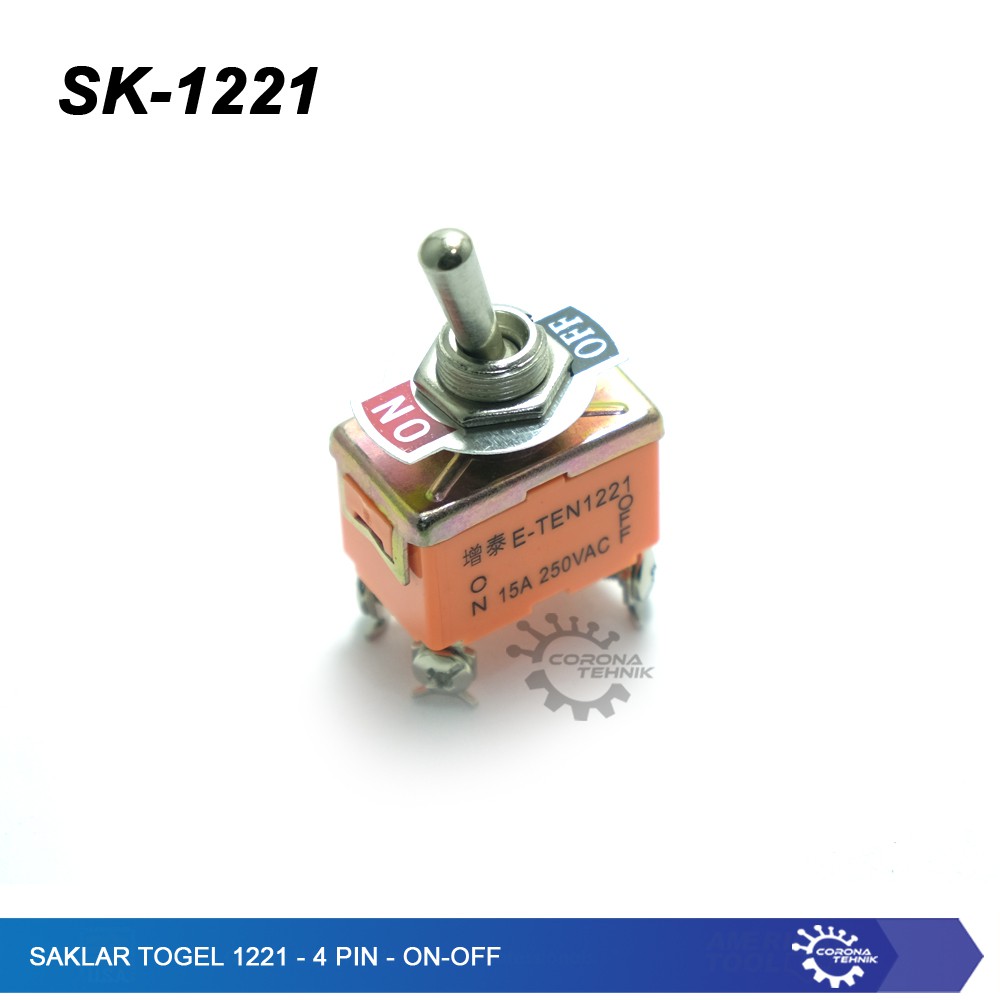 Saklar Toggle 1221- 4 Pin - ON-OFF