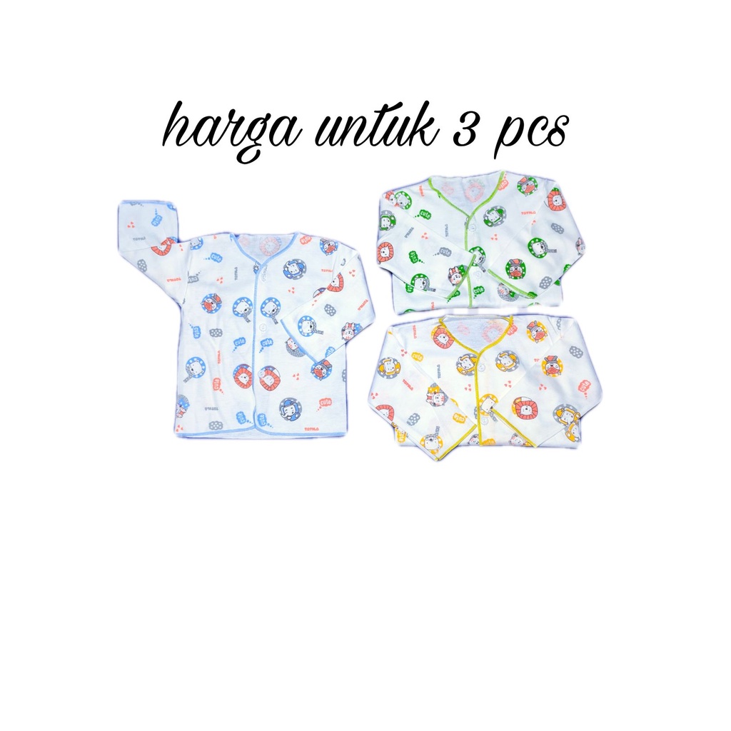 baju bayi 0-6 bulan / baju bayi atasan bayi 3 pcs