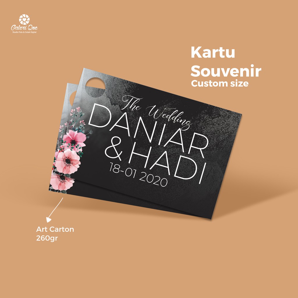 Jual Kartu souvenir custom - kartu ucapan by Galeri Qoe | Shopee Indonesia