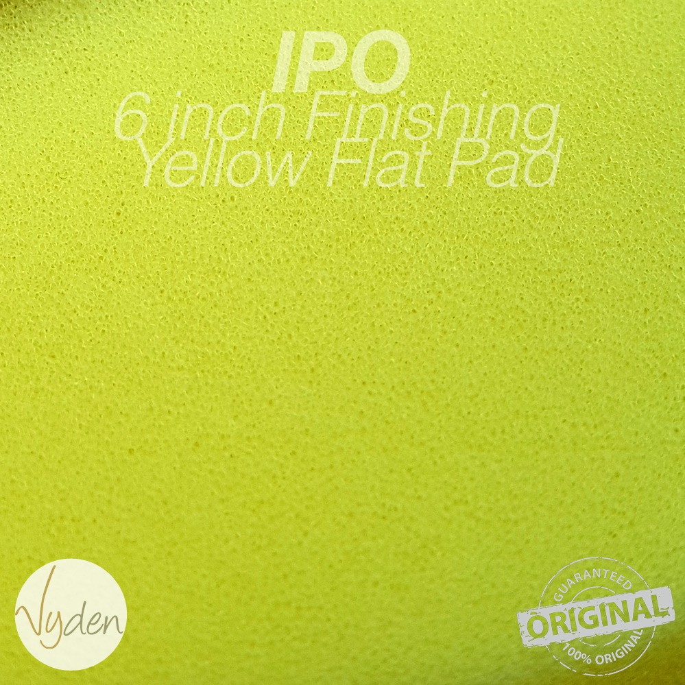 IPO Yellow Polishing Pad 6 inch Flat Kompon Halus Busa Mesin Poles Mobil MURAH