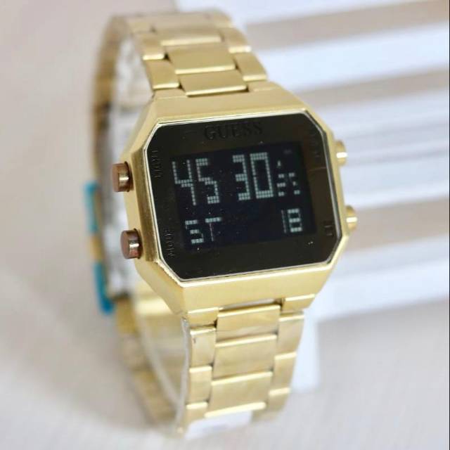 Guess digital stainless Jam tangan fashion wanita Digital