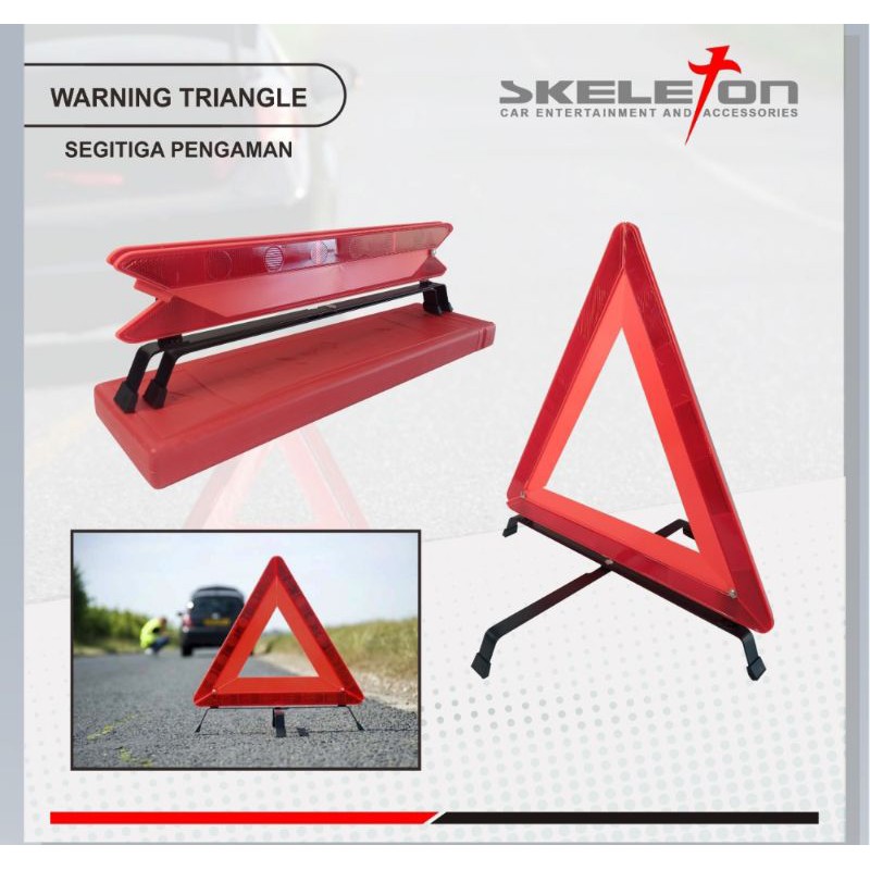 SEGITIGA PENGAMAN MOBIL Warning Triangle SKT-WTJM002-5