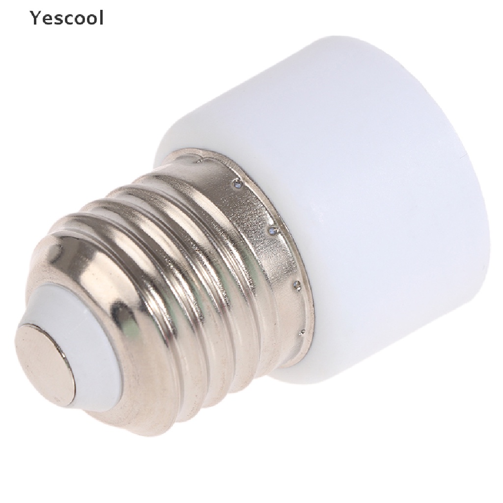 Yescool Adaptor Fitting Bohlam Lampu E27 220V Bahan ABS Warna Putih