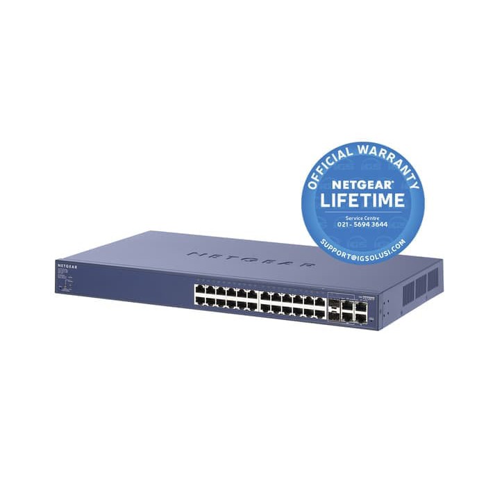 Netgear 24 Port POE -Smart Managed (FS728TP) LIFE TIME warranty