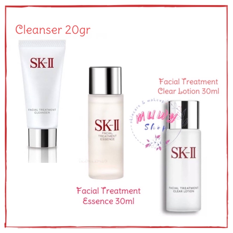 SK-II BASIC SET MEDIUM isi 3 (FTE 30ml + FTCL 30ml + Cleanser 20gr)