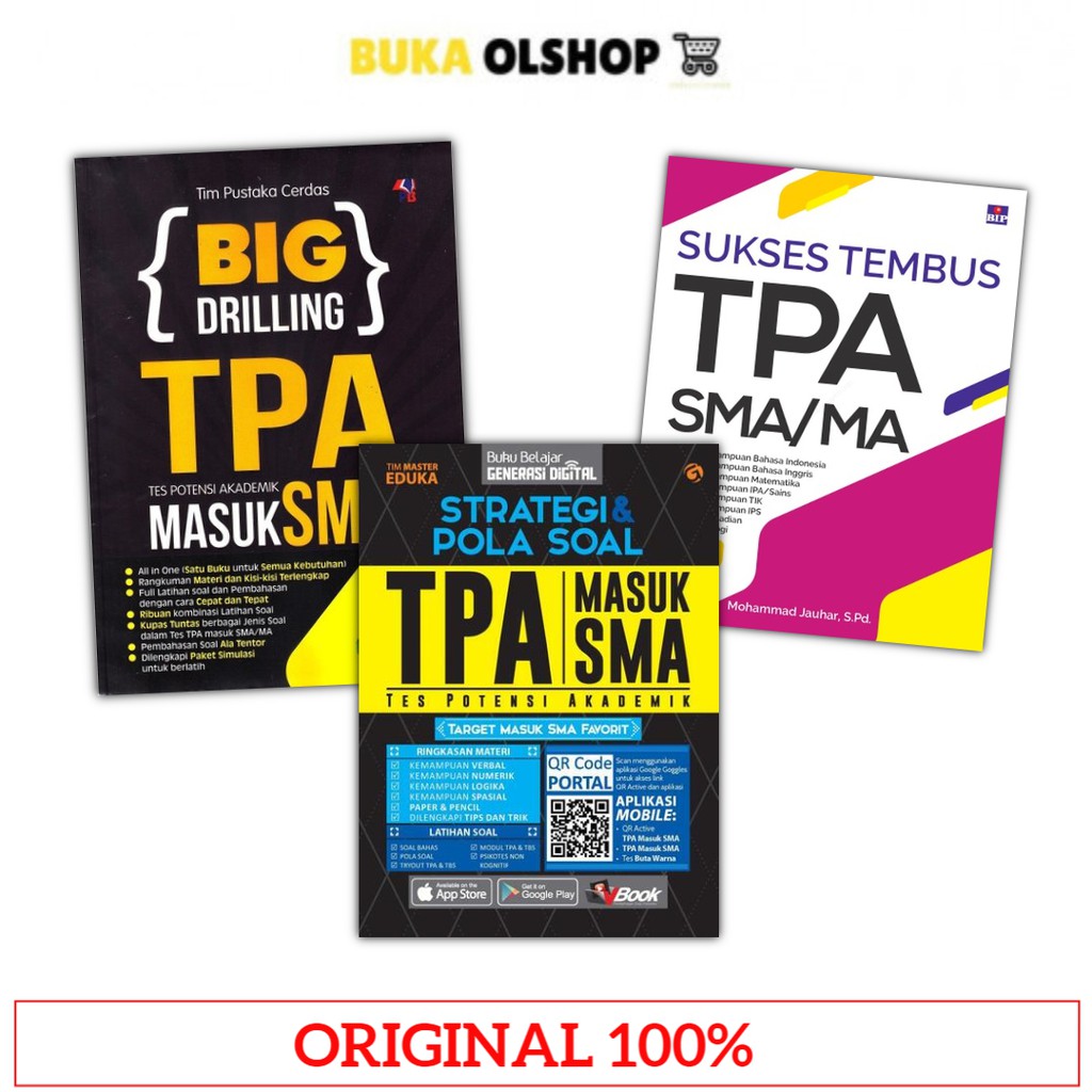 Strategi Pola Soal Tpa Masuk Sma Big Drilling Tpa Masuk Sma Sukses Tembus Tpa Sma Shopee Indonesia