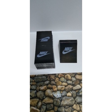 kertas label kaos kaki Nike isi 100 lembar gambar real pick peking rapih warna hitam